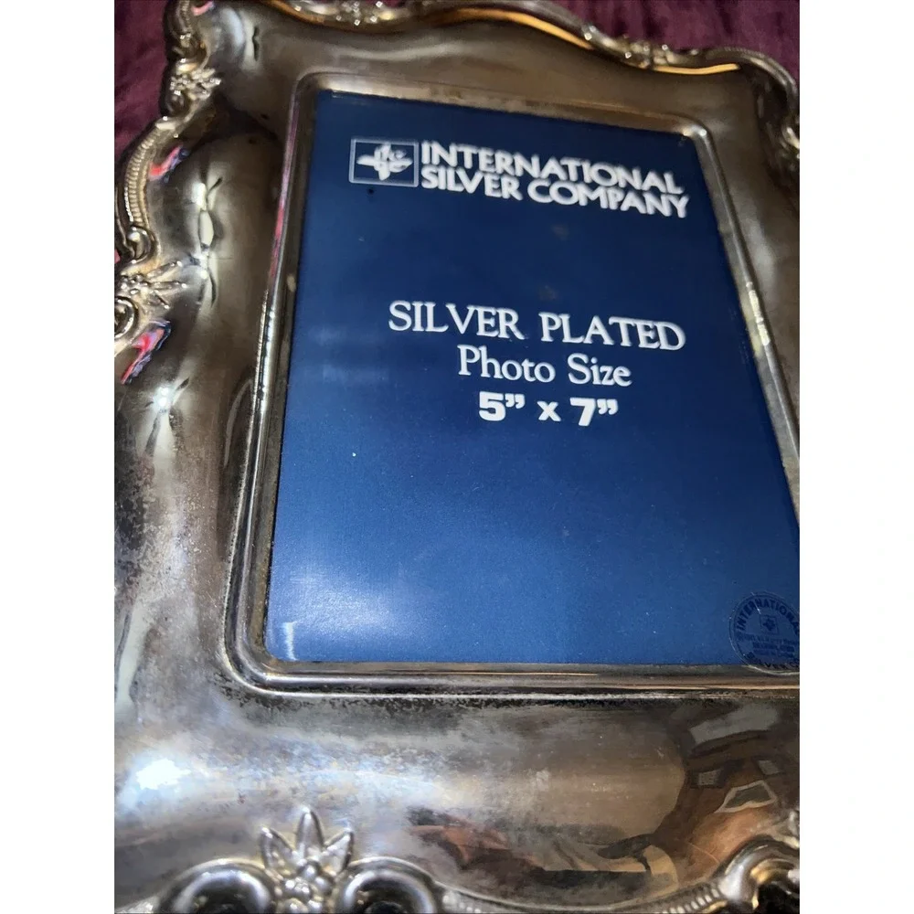 Art Nouveau Style Silver Plated Photo Frame By International Silver Co 5x7
